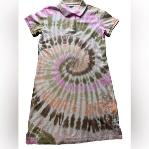 Lands' End Tie-Dye Polo Shirt New W/O Tags